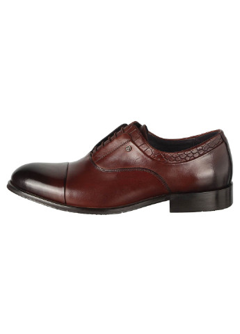 Коричневые мужские классические туфли 196476 Cosottinni на шнурках