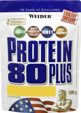 Protein 80 Plus 500 g /16 servings/ Banana Weider (256724763)