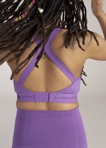 Фиолетовый спортивный бра для будущих мам by stella mccartney adidas