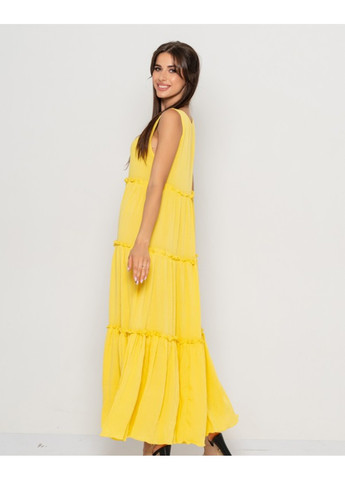 Желтое повседневный платья 10887 жёлтый ISSA PLUS