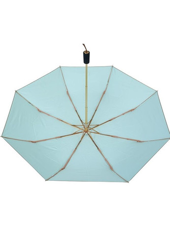 Золотой зонтик женский механический №3265 складной на 8 спиц золотистый с голубым Parachase средний система антиветер (262890236)