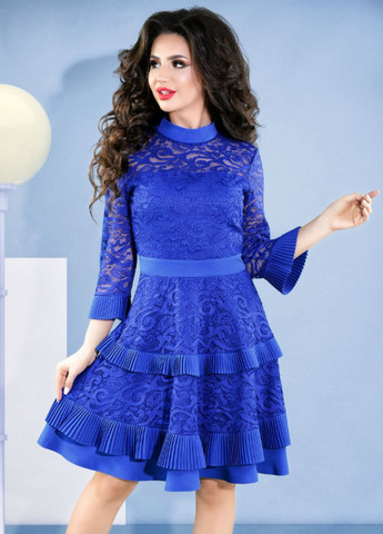 Синя сукнi норма гарна коктейльна сукня (ут000049246) Lemanta
