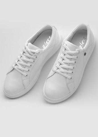 Белые кроссовки мужские из натуральной кожи Zlett 5316
