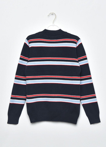 Комбинированный демисезонный свитер детский для мальчика в полоску пуловер Let's Shop