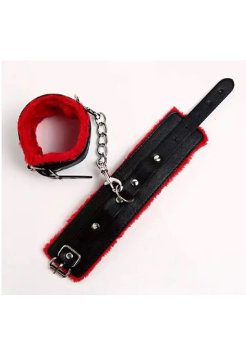 БДСМ набір для рольових садо-мазо ігор. BDSM Фетиш 11 предметів Чорно-червони No Brand (276967322)