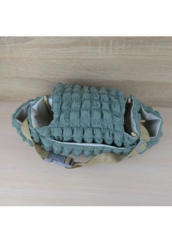 Органайзер сумка на ручку детской коляски универсальный портативный полиэстер 11.5х36х13 см (475092-Prob) Серо-зеленый Unbranded (261487541)