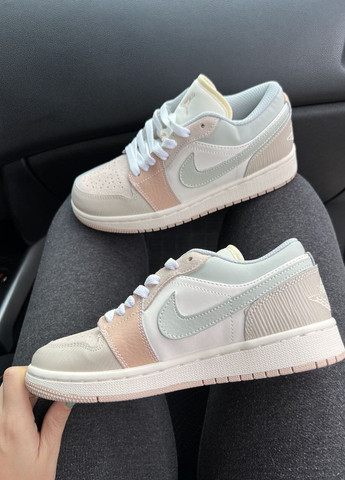 Кросівки репліка Jordan Low Beige Vakko бежеві демісезони (265309764)