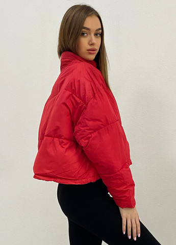 Красная демисезонная куртка женская красная Let's Shop