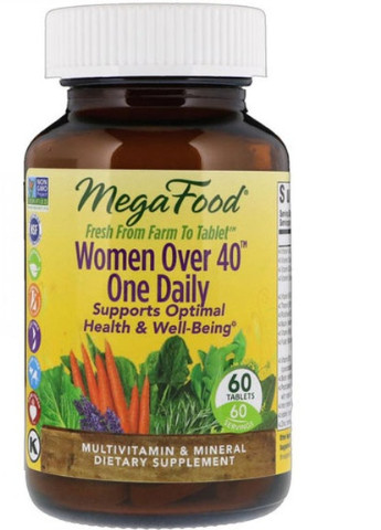Women Over 40 One Daily 60 Tabs MegaFood (256722091)