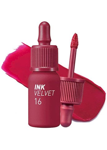 Тинт INK VELVET #016 HEART FUCHSIA PINK матовый для губ, 4 г Peripera (258264905)