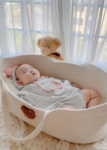 Кокон корзинка детская переносная арт.7030 Молочный No Brand (260735729)