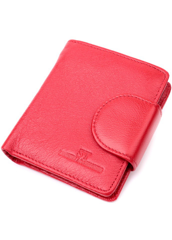 Жіночий яскравий гаманець вертикального типу із натуральної шкіри 22453 Червоний st leather (277980521)