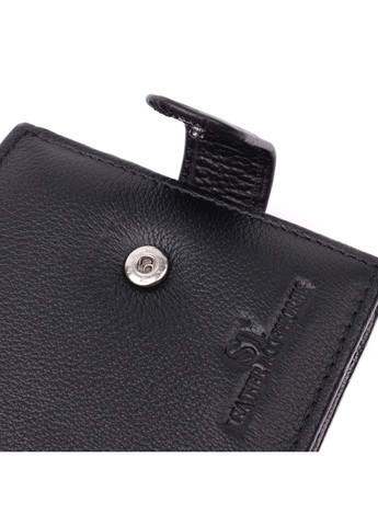 Горизонтальный бумажник среднего размера из натуральной кожи 22454 Черный st leather (277980451)