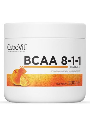 BCAA 8-1-1 200 g /20 servings/ Orange Ostrovit (268660356)