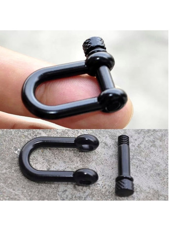 Браслет двойной из паракорда Wuke унисекс с карабином регулируемый канат шнур Черный Brend Браслет (257226456)