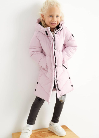 Розовая зимняя зимняя куртка для девочки розовая 2199043 C&A