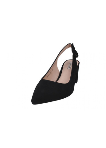 Туфли женские натуральная замша, цвет черный Anemone