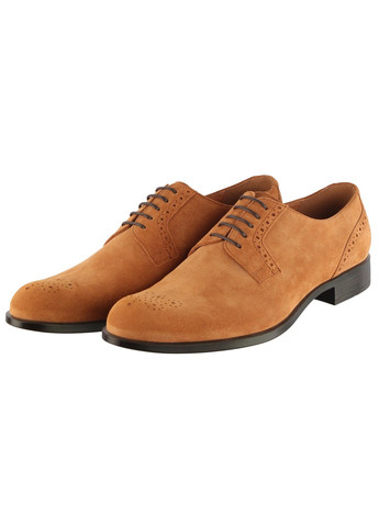 Коричневые мужские классические туфли 6747 Conhpol на шнурках