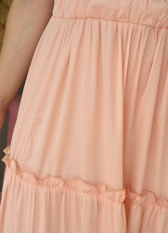 Спідниця жіноча персикового кольору в горох розмір 42-46 Let's Shop (260660204)