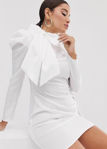 Білий сукня з бантом Asos