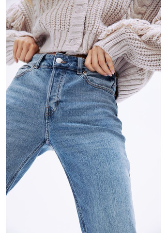 Жіночі джинси з пониженою талією (10038) 34 Сині H&M - (258744238)