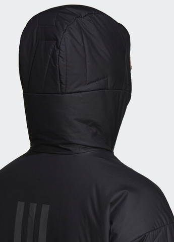 Чорна демісезонна утеплена куртка terrex myshelter primaloft adidas