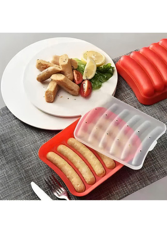 Форма для запекания выпечки силиконовая домашних хот догов, сосисок, колбасок, кебаба кебабница Kitchen Master (268737512)