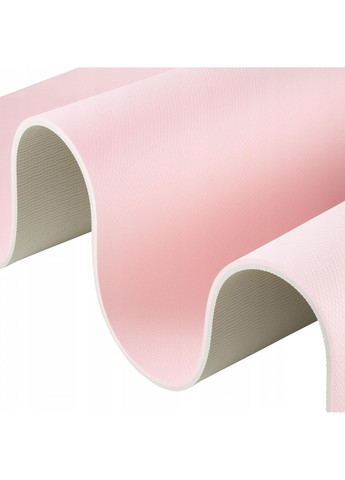 Килимок (мат) спортивний TPE 180 x 60 x 0.6 см для йоги та фітнесу 4FJ0375 Pink/Grey 4FIZJO (259982309)