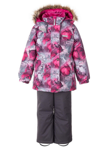 Фуксиновий (колору Фукія) зимній зимовий комплект (куртка + напівкомбінезон) для дівчинки 9188 134 см фуксія 68850 Lenne