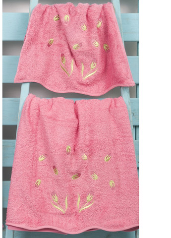Набор для сауны и бани - Tomurchuk халат XL и полотенца голубой+ розовый (50*90+95*135) Maisonette (258997160)