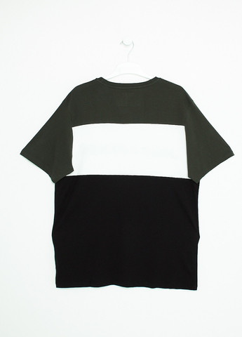 Комбинированная футболка,болотний-чорний-білий, JACK&JONES