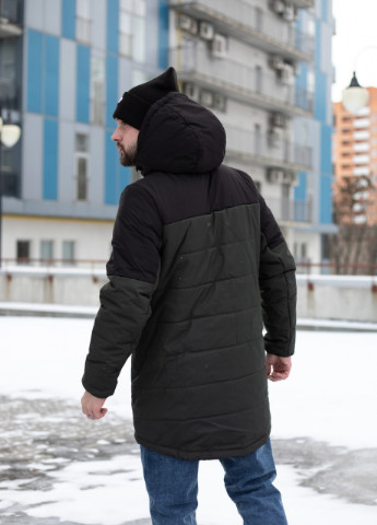 Оливкова (хакі) демісезонна демисезонна куртка No Brand