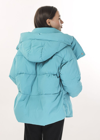 Бірюзова зимня куртка жіноча бірюзова Clasna