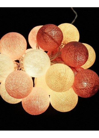 Гирлянда-ночник хлопковые фонарики CBL Marshmallow 20 шариков, 2.5 м Cotton Ball Lights (257960515)
