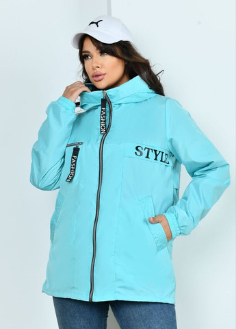 Мятная женская куртка из плащевки цвет мятный р.48/50 442988 New Trend