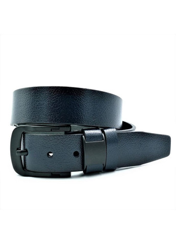 Ремень мужской кожаный Weatro 110-125х4 см Темно-синий mkr-40tur-05 Le-Mon (272596906)