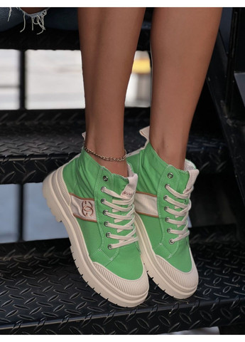 Зелені кросівки жіночі No Brand Textile Green