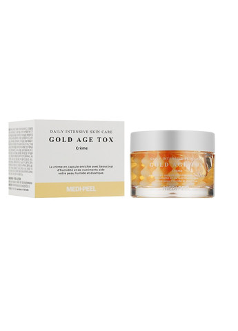 Омолоджуючий капсульний крем з екстрактом золотого шовкопряда Gold Age Tox Cream 50 мл Medi-Peel (258783611)