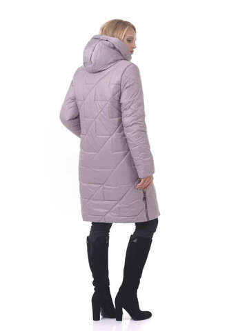 Сіра зимня зимова жіноча куртка великого розміру SK