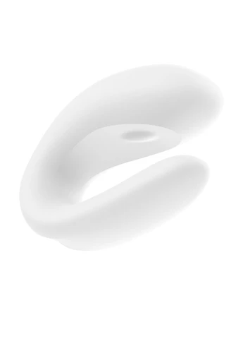 Смартвібратор для пар Double Joy White із широким кліторальним стимулятором Satisfyer (277236622)
