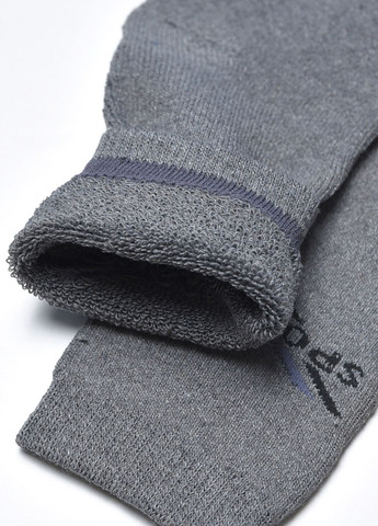 Шкарпетки чоловічі махрові сірого кольору розмір 40-45 Let's Shop (267167087)