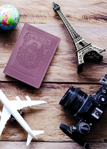 Кожаная Обложка Для Паспорта Villini 003 Глянец Сиреневый Martec (259040657)