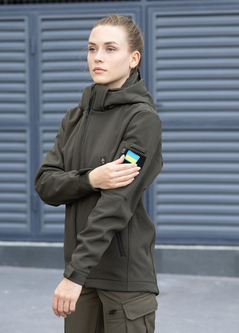 Оливкова (хакі) демісезонна куртка motive жіноча хакі Pobedov