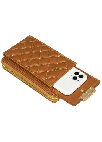 Сумка-гаманець жіноча із екошкіри з кишенею для телефону PTN M-09 Peterson (259888293)