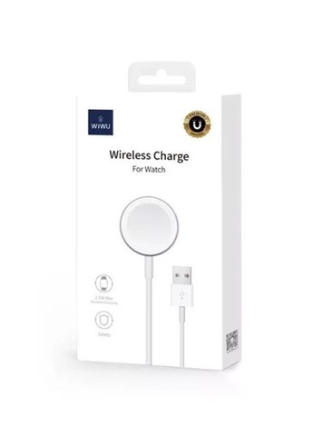 Сетевая зарядка для часов For Apple Watch (для Apple watch 1-6/SE модель, USB, кабель 1м) - белый WIWU m7 (267507753)