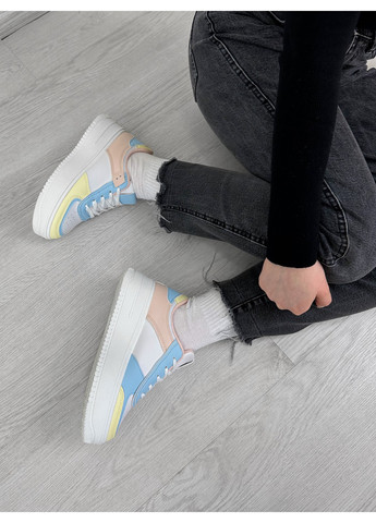 Белые демисезонные разноцветные кроссовки форс Stilli