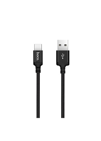 USB кабель X14 Type-C 2.4A 1 м колір чорний ЦБ-00209848 Hoco (259464791)