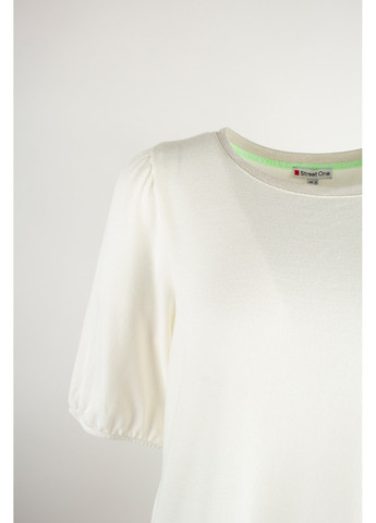 Белая летняя женская футболка glowing days 001397 Street One