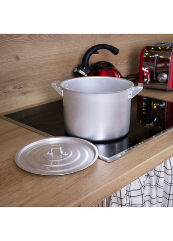 Каструля матова алюмінієва із кришкою 4.5 л Interos (273207360)