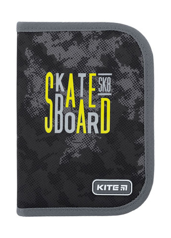 Пенал для мальчиков Skateboard цвет черный ЦБ-00225090 Kite (260043637)